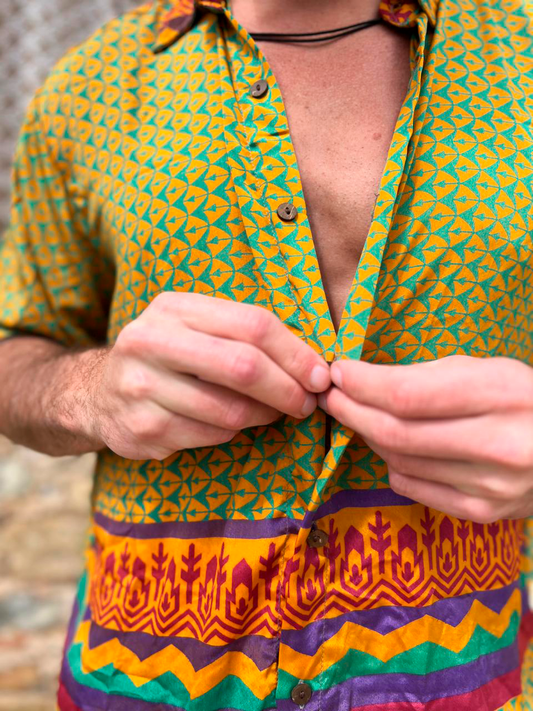 T#1017 - Multicolor Tribal Geometric